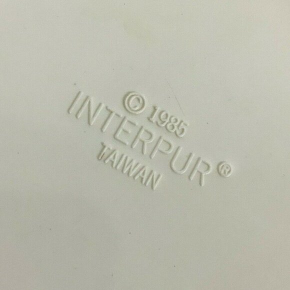 Interpur 1985 Childrens Melamine Bowl With ABC Design & Picnic In Park Scene - Picture 4 of 4